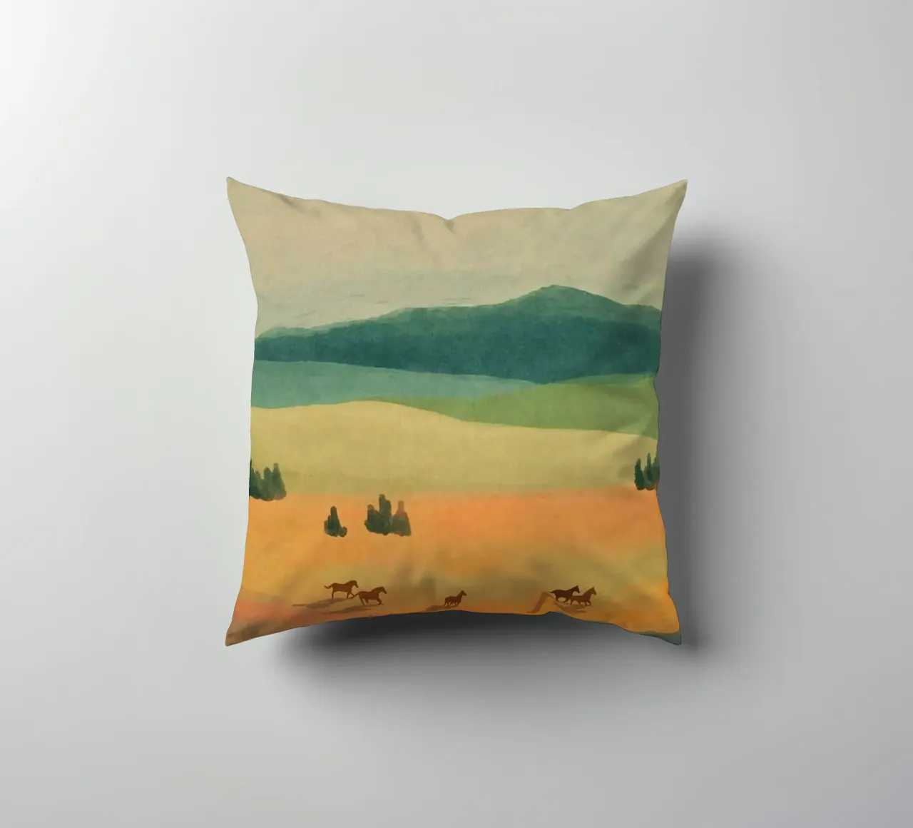 trees open field shadows cuscino da Good days