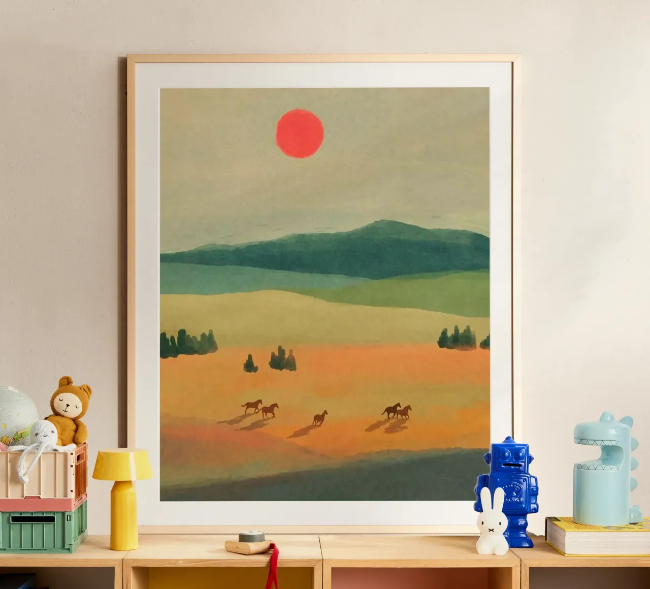 trees open field shadows poster de Good days