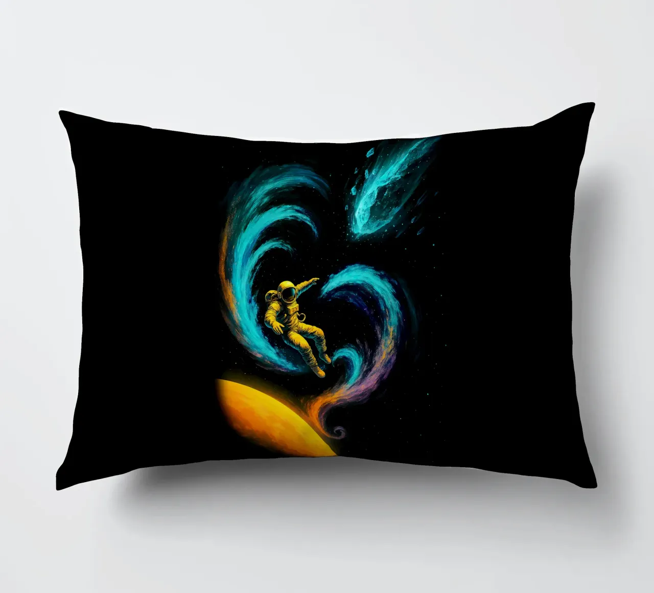 Swirling Nebula Journey cuscino da BadrBrand