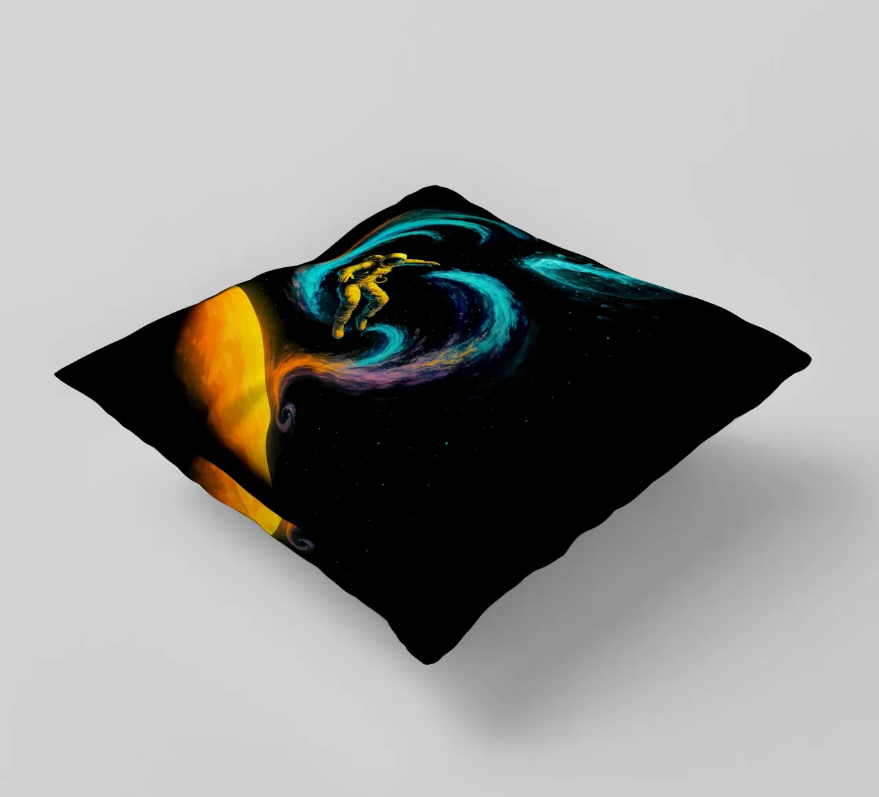 Swirling Nebula Journey cuscino da BadrBrand