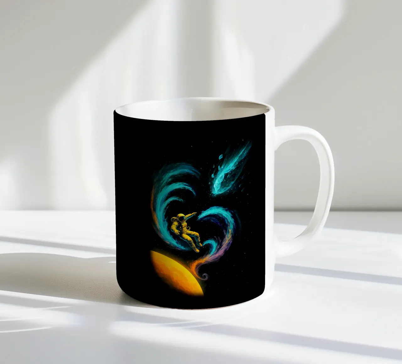 Swirling Nebula Journey tazza in ceramica da BadrBrand