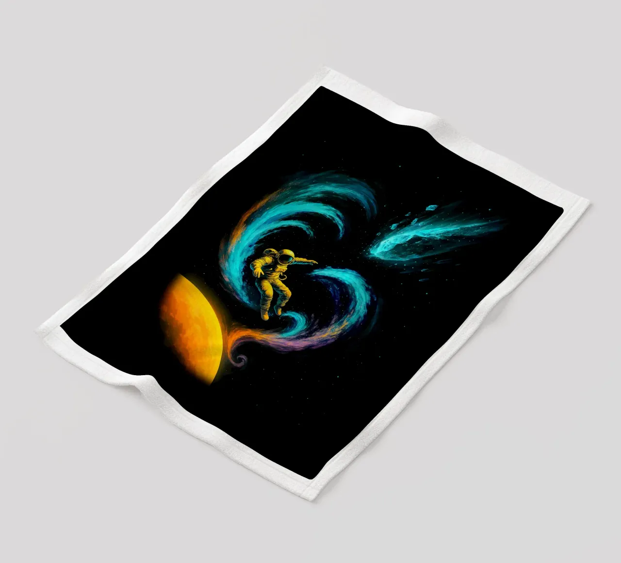 Swirling Nebula Journey coperta in pile da BadrBrand
