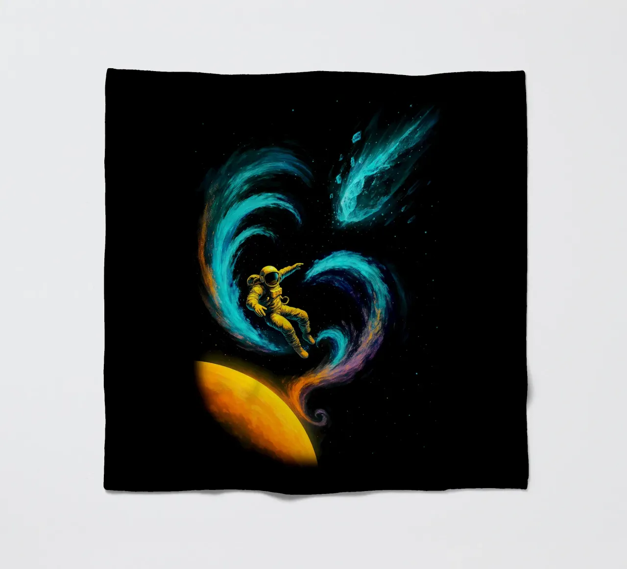 Swirling Nebula Journey coperta in pile da BadrBrand