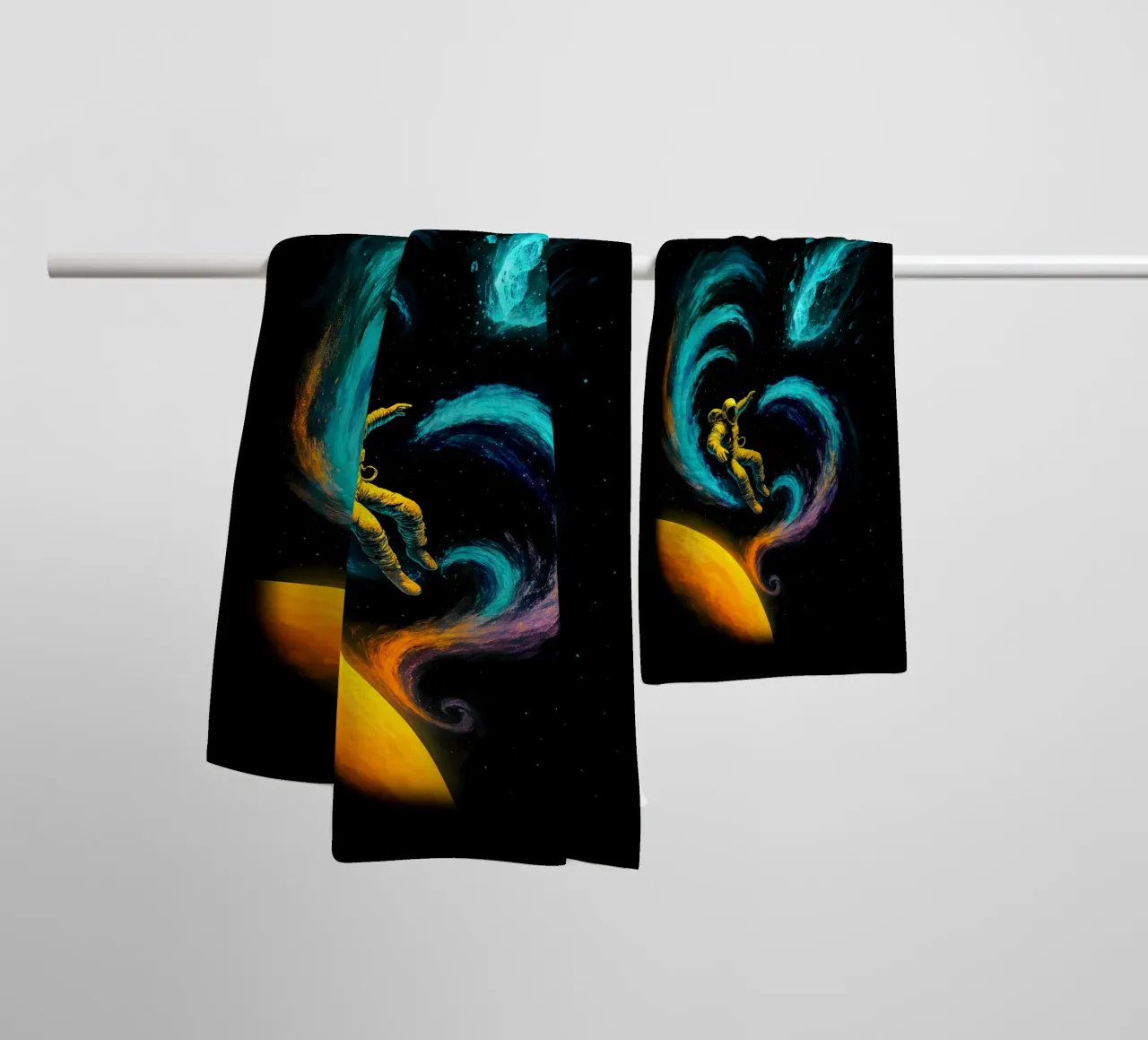 Swirling Nebula Journey asciugamano da bagno da BadrBrand