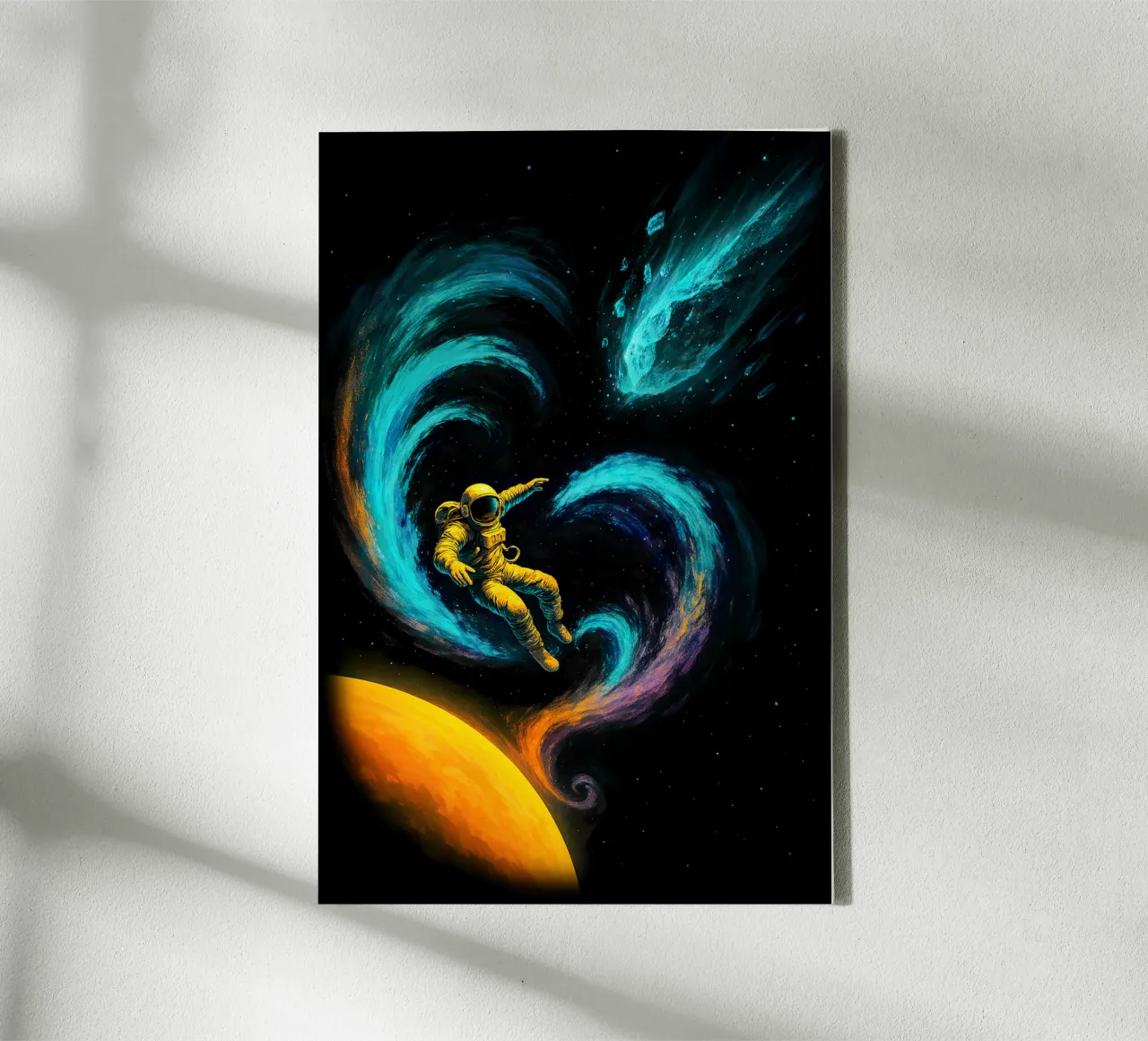 Swirling Nebula Journey tela con Cornice a cassetta da BadrBrand