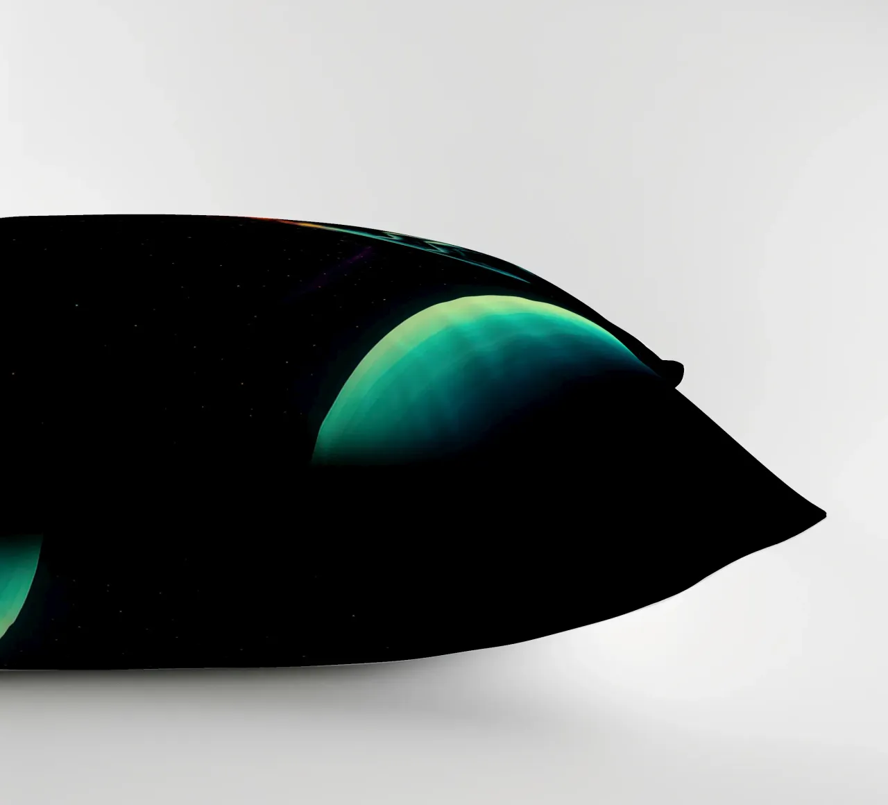 Cosmic Surfer: Nebula Ride cuscino da BadrBrand