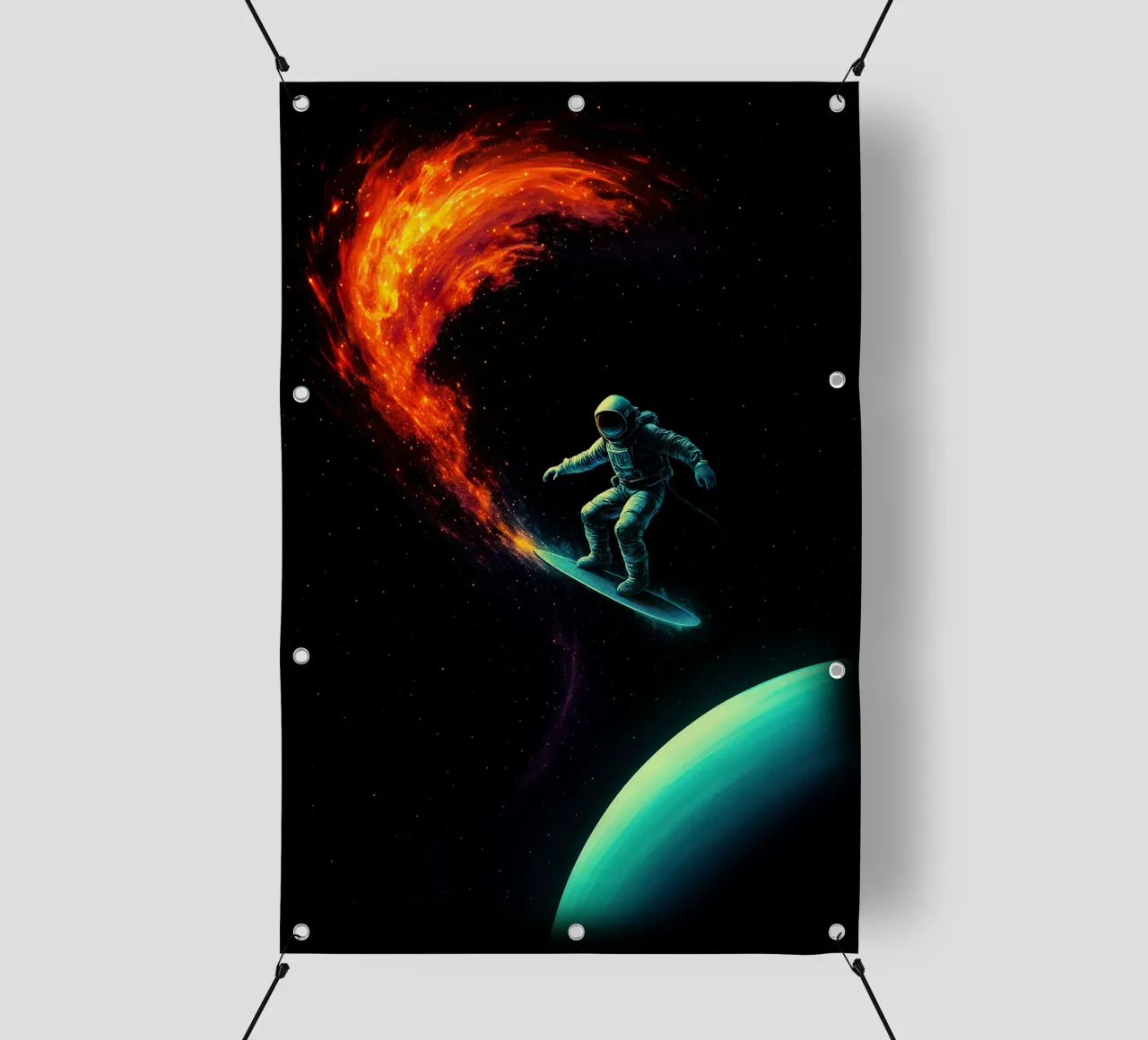 Cosmic Surfer: Nebula Ride telo in pvc da BadrBrand