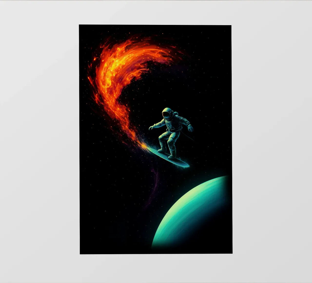 Cosmic Surfer: Nebula Ride telo in pvc da BadrBrand