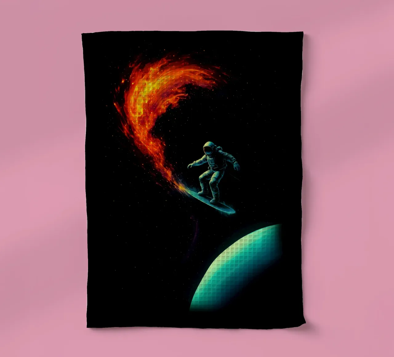 Cosmic Surfer: Nebula Ride canovaccio da cucina da BadrBrand