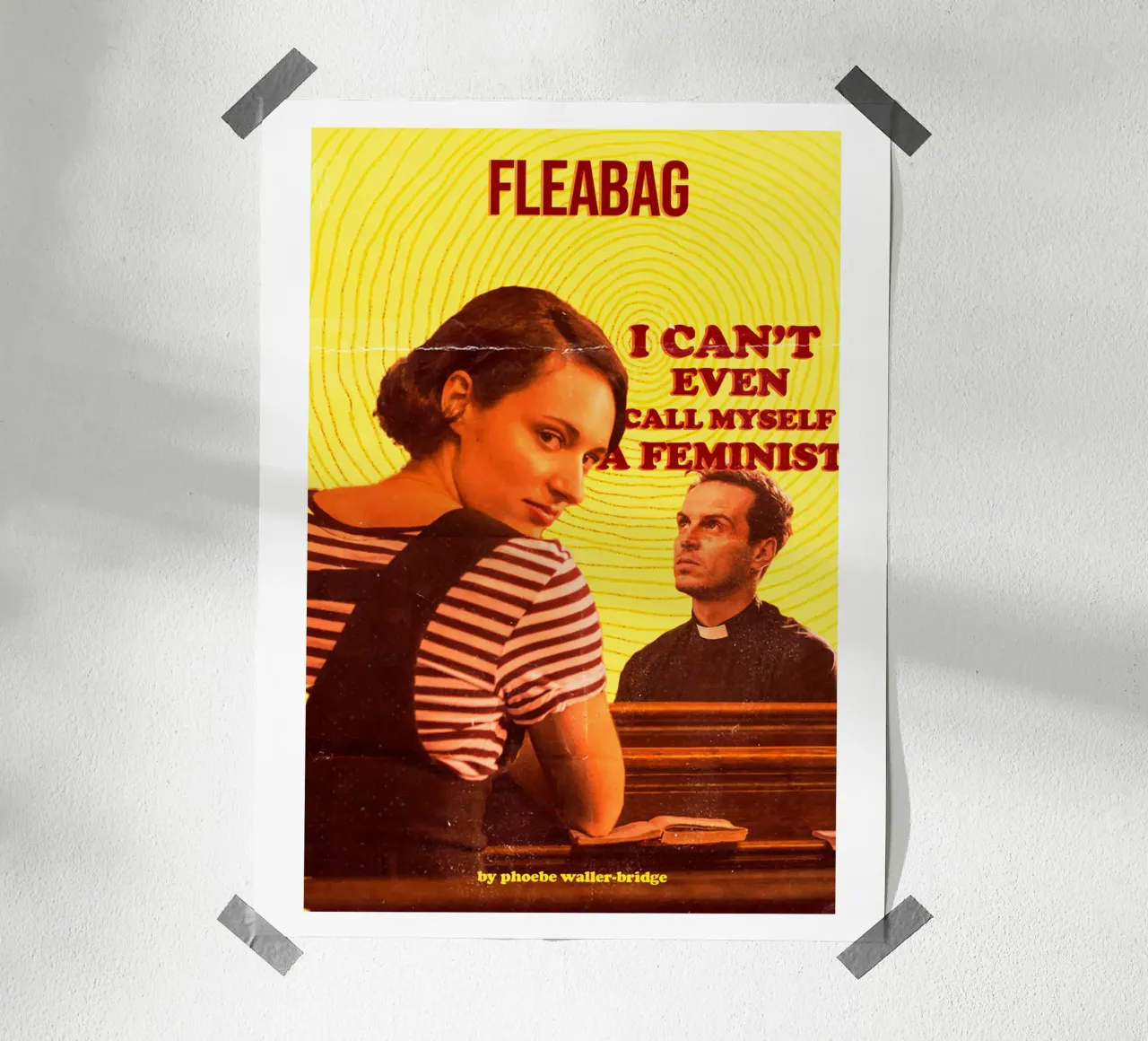 Ich kann mich nicht einmal als Feminist bezeichnen Fleabag Poster von jhomekhonde