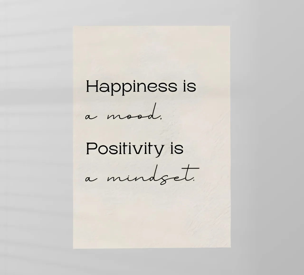 Happiness a mood pellicola backlit da Type & Tape