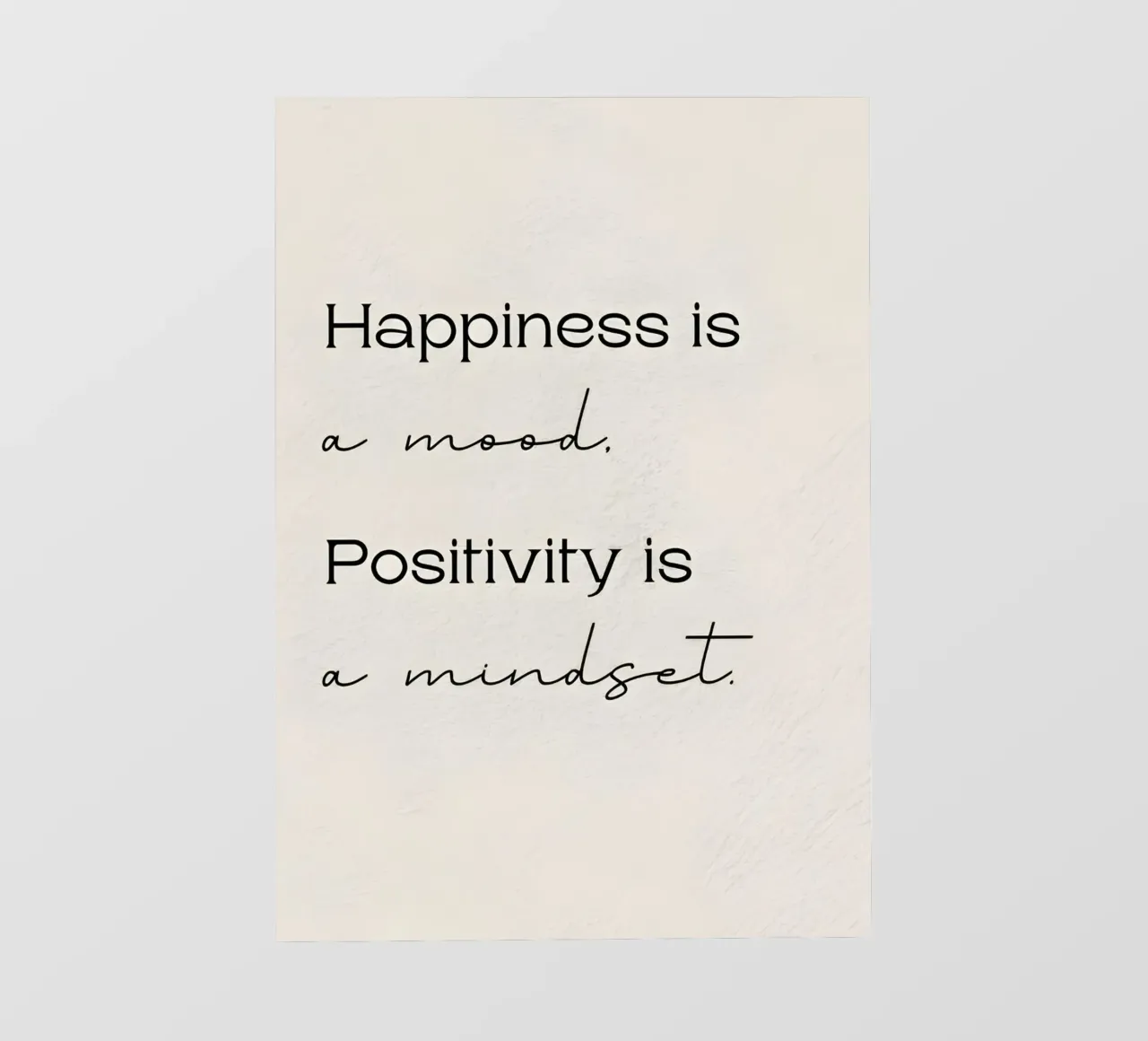 Happiness a mood pellicola backlit da Type & Tape