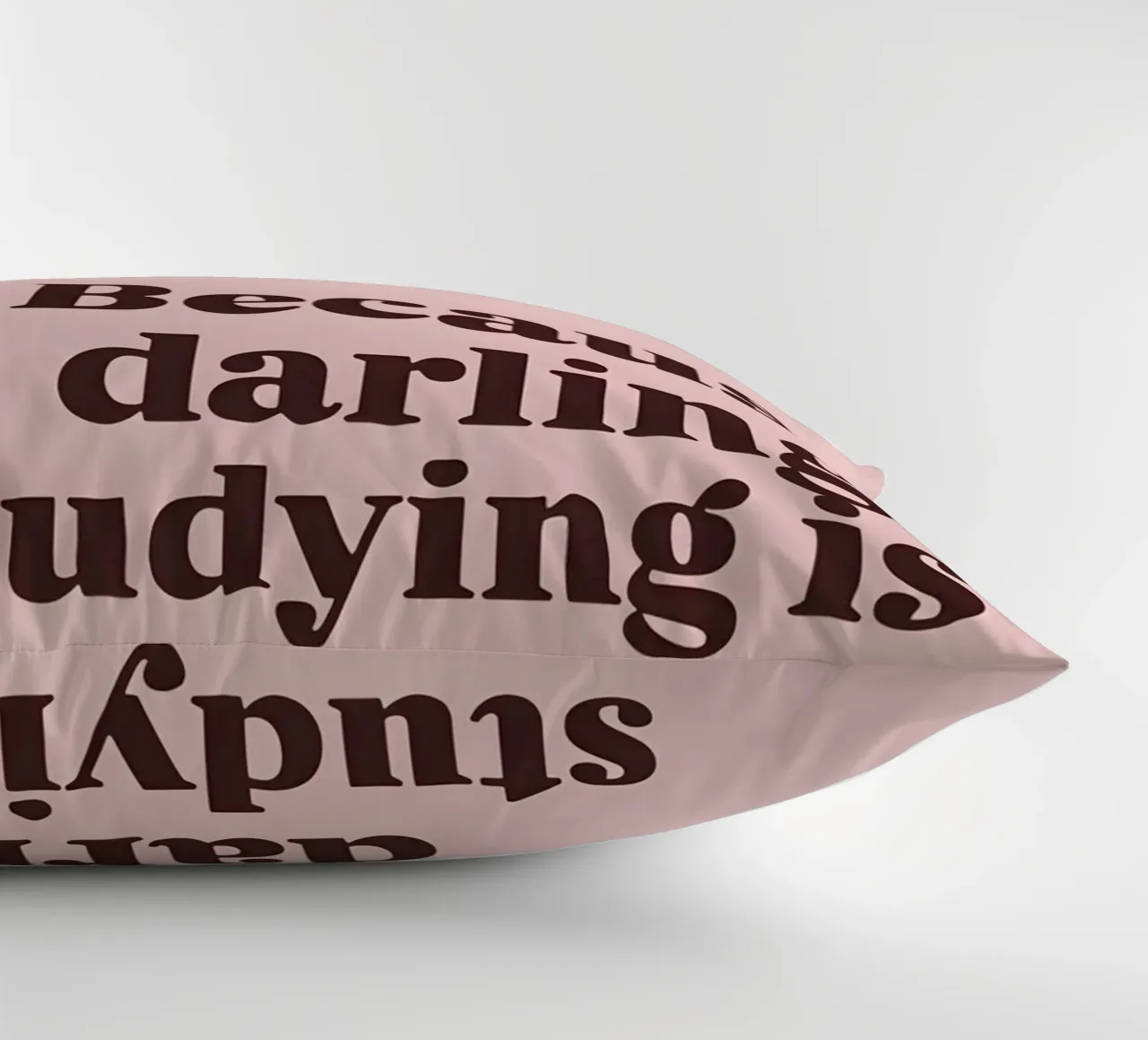 Because darling, studying iş a privilege cuscino da Type & Tape
