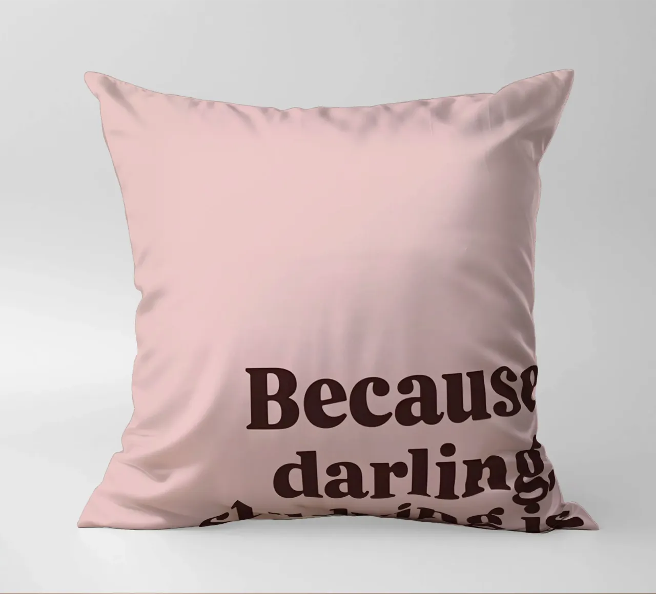 Because darling, studying iş a privilege cuscino da Type & Tape