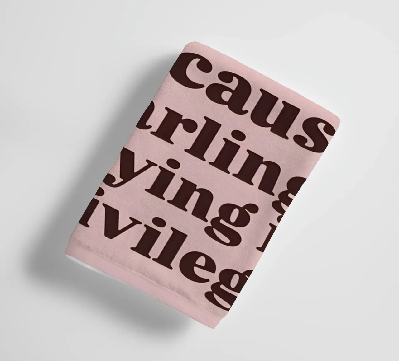 Because darling, studying iş a privilege asciugamano da bagno da Type & Tape