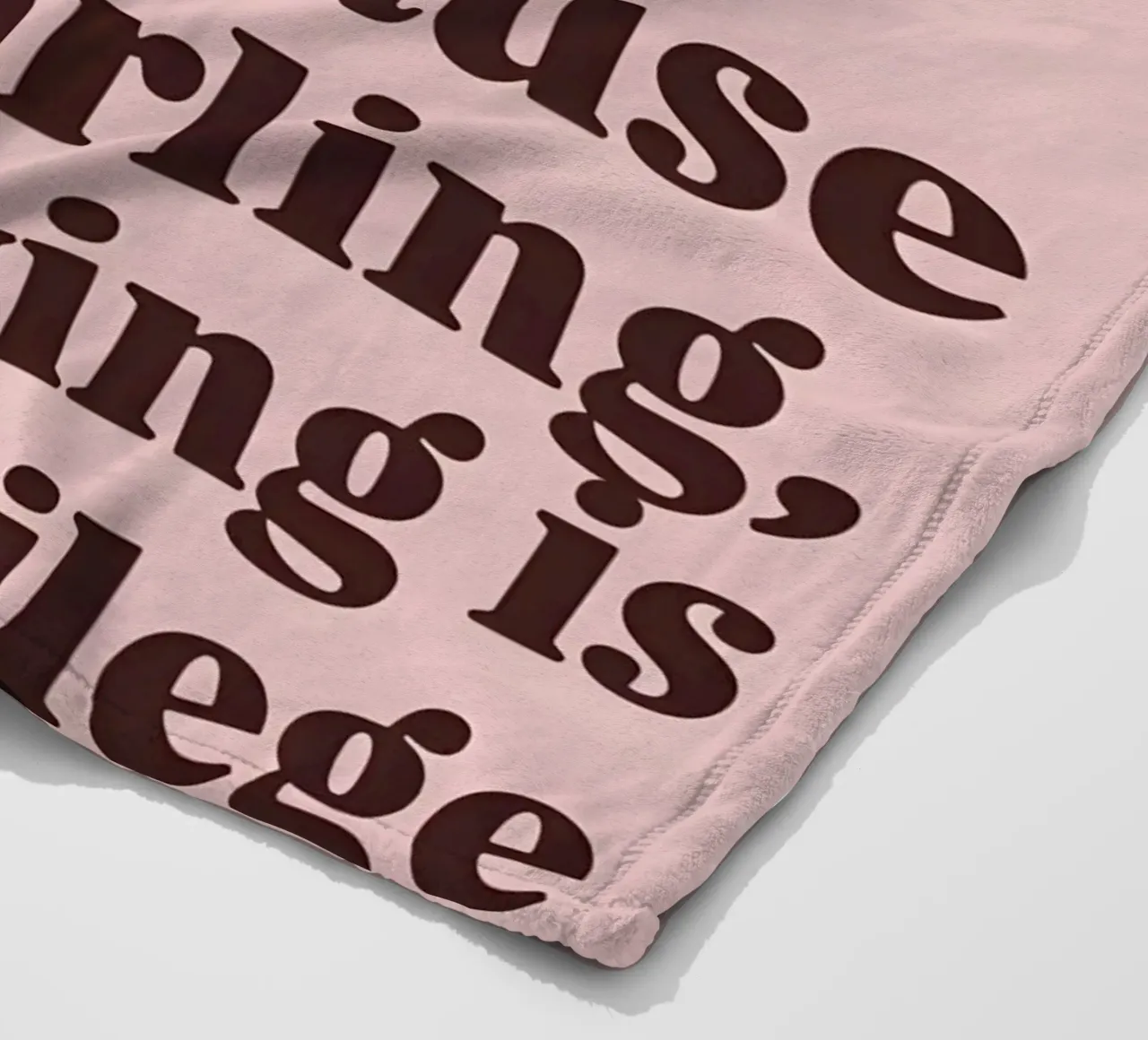 Because darling, studying iş a privilege coperta in pile da Type & Tape