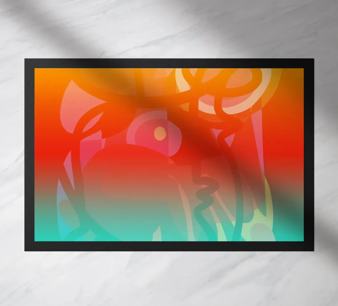 Mystic Shaman Dreamscape - Abstrakte Vision Fußmatte von Abstract and Patterns