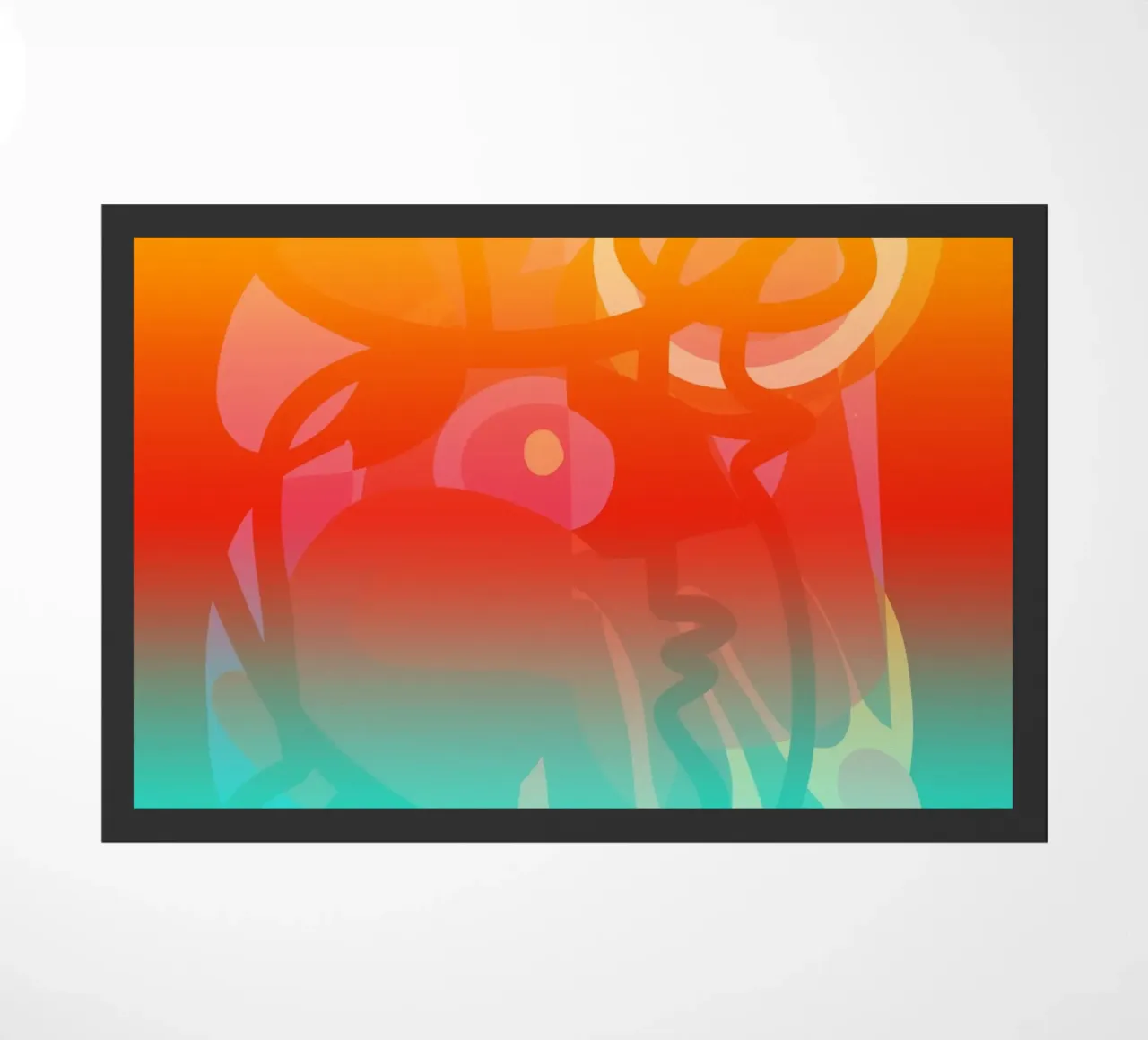 Mystic Shaman Dreamscape - Abstrakte Vision Fußmatte von Abstract and Patterns