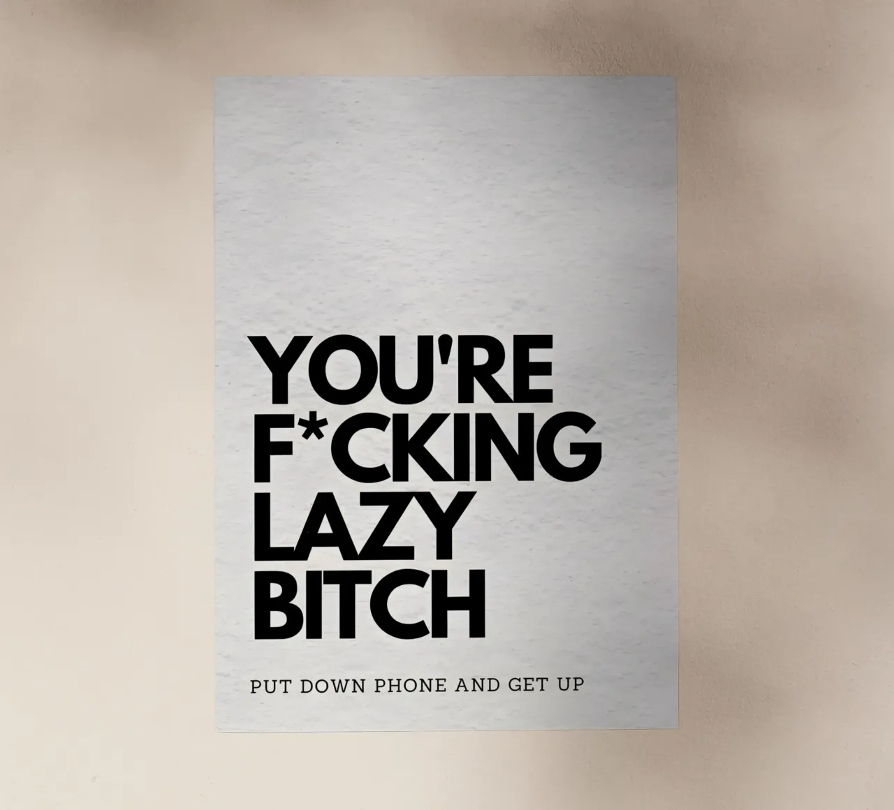 LAZY pellicola backlit da Type & Tape