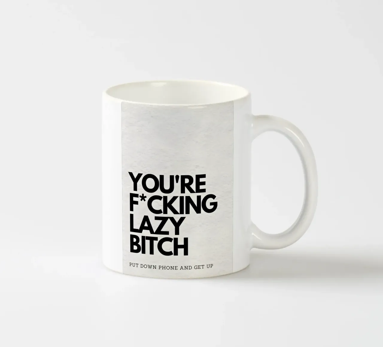 LAZY tazza in ceramica da Type & Tape