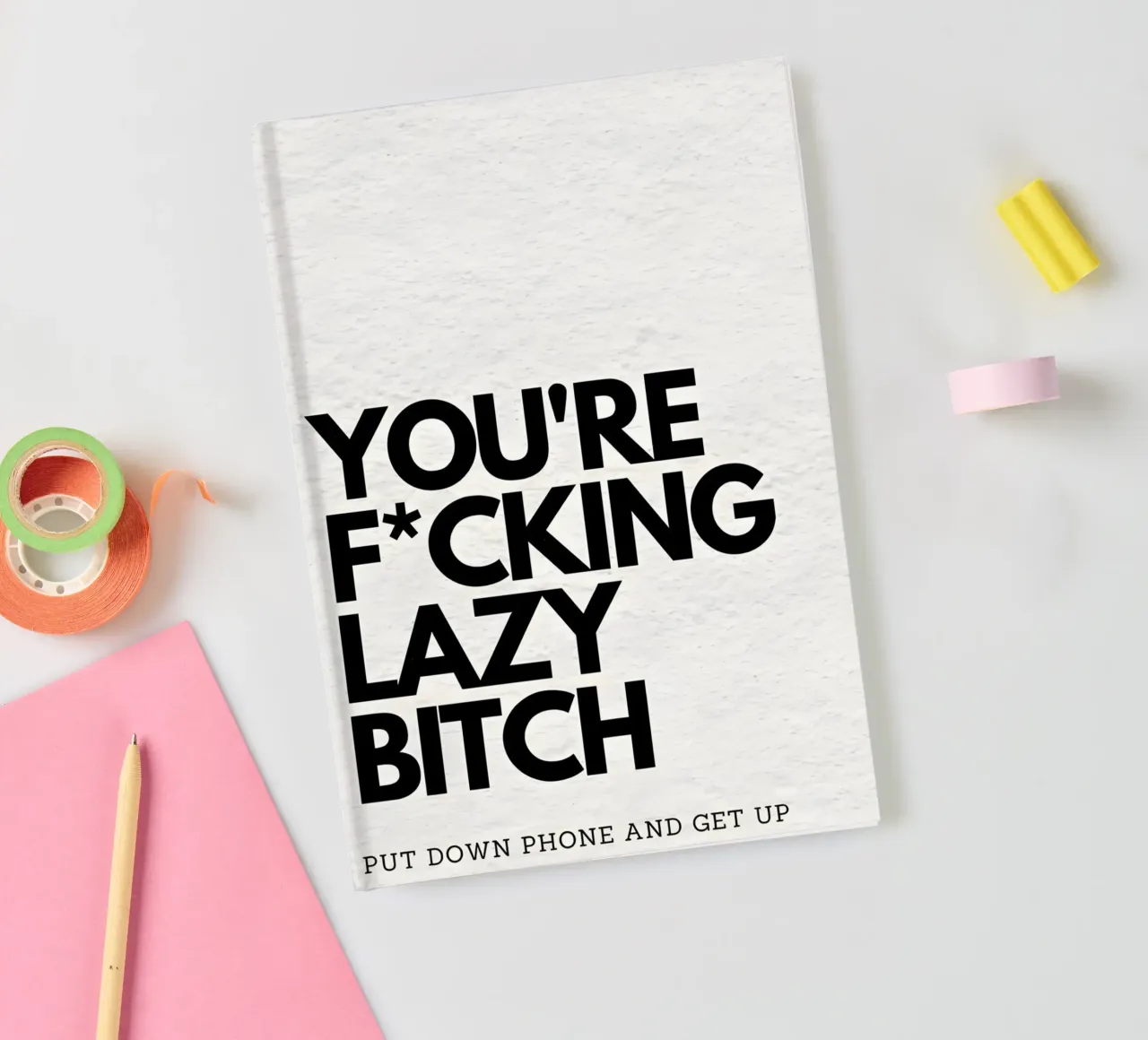 LAZY notebook by Type & Tape