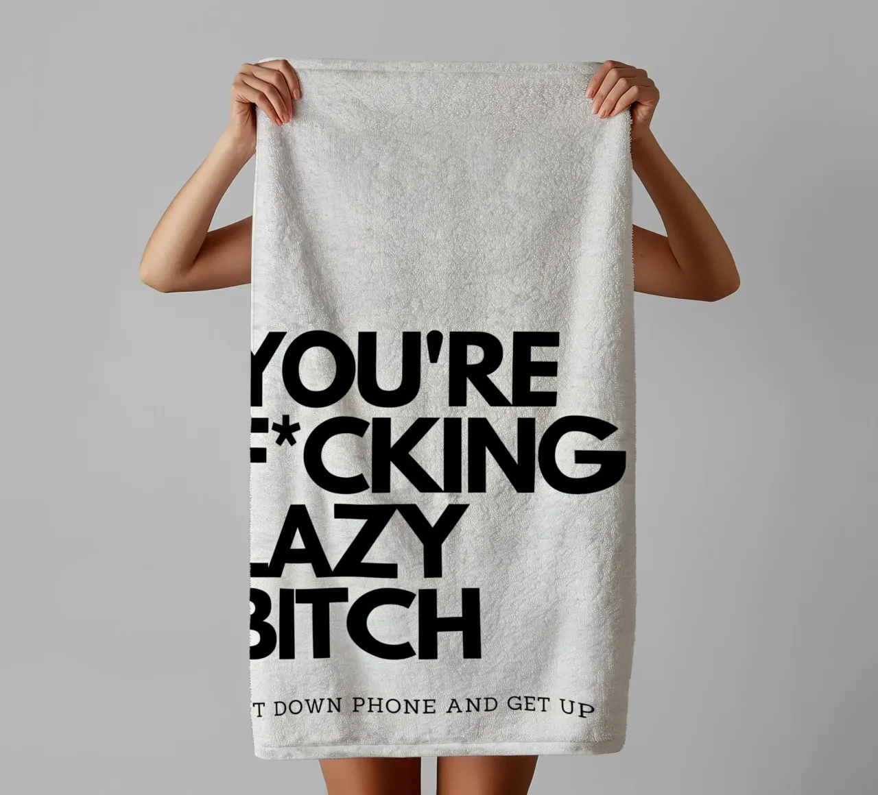 LAZY asciugamano da bagno da Type & Tape