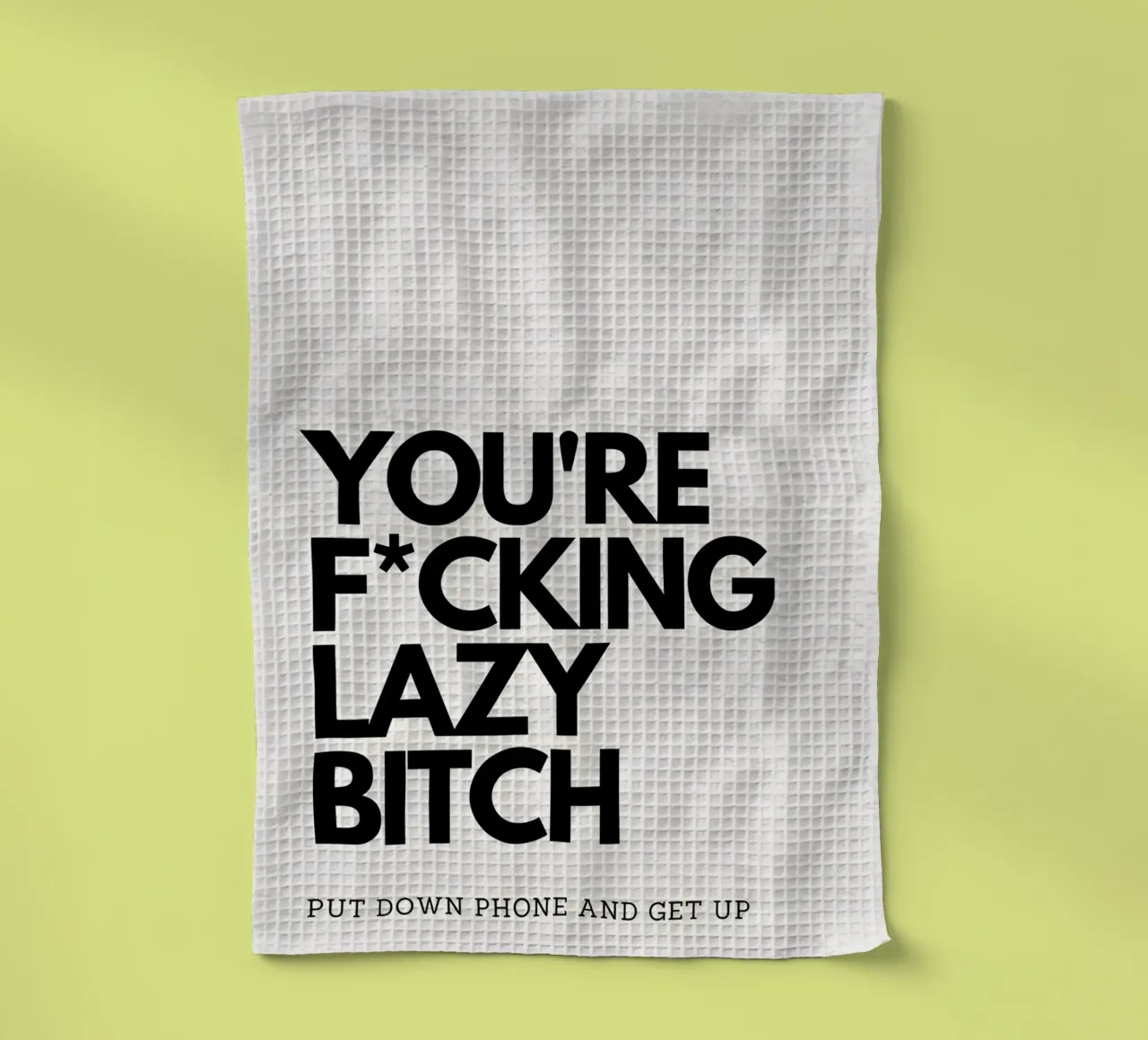 LAZY canovaccio da cucina da Type & Tape
