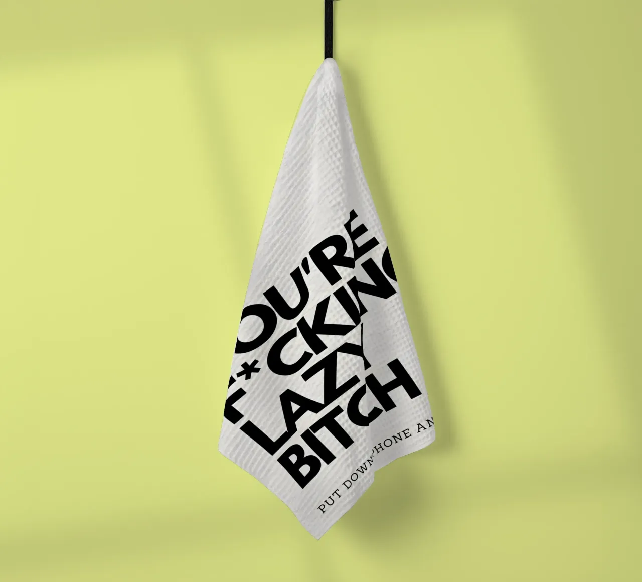 LAZY canovaccio da cucina da Type & Tape