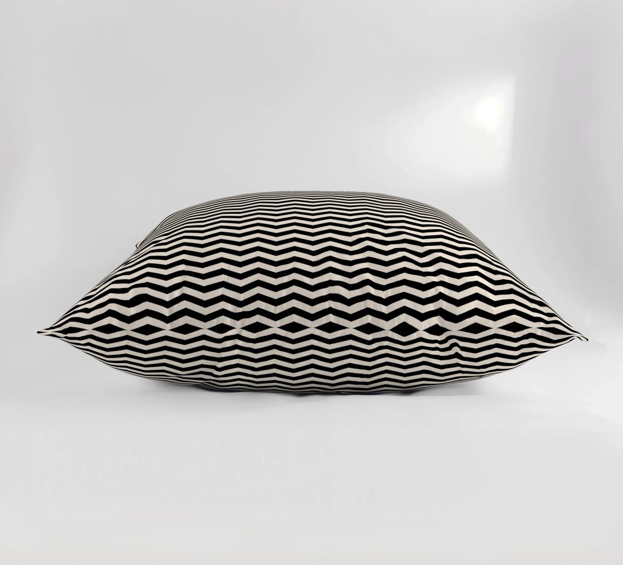 Minimal Chic Basic Chevron Pattern | Nero e Avorio cuscino da Beauty in Simplicity