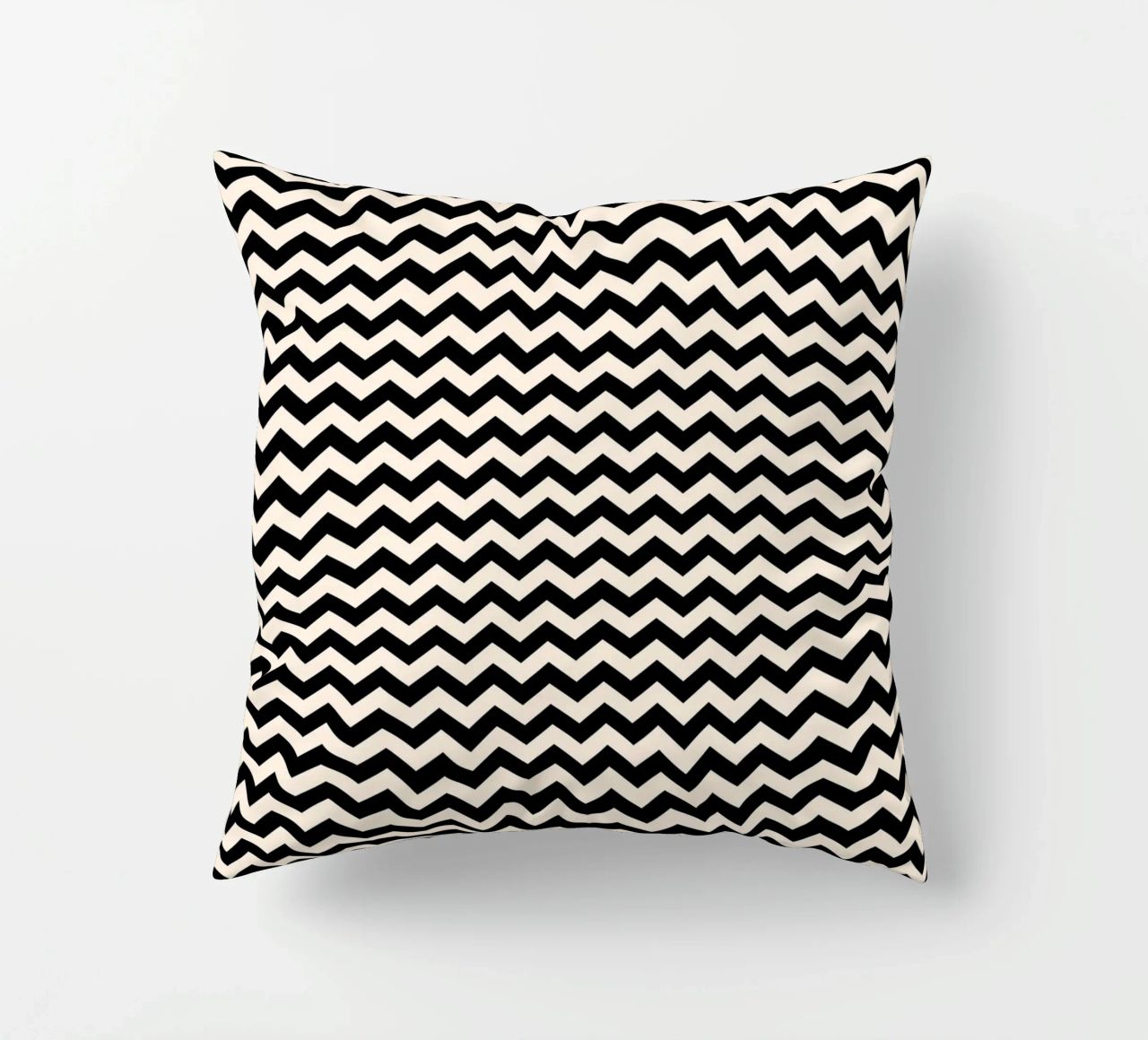 Minimal Chic Basic Chevron Pattern | Nero e Avorio cuscino da Beauty in Simplicity
