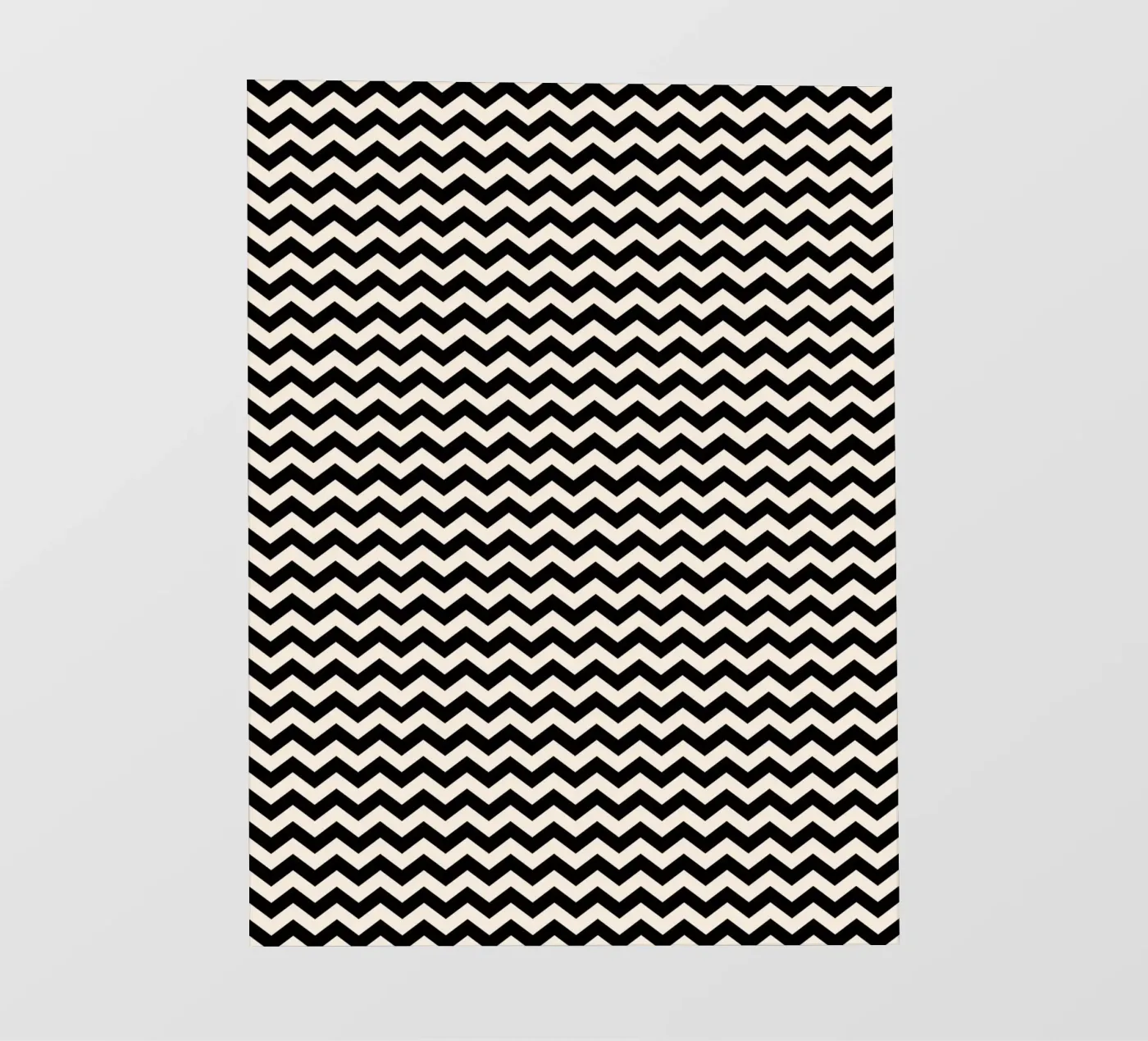 Minimal Chic Basic Chevron Pattern | Nero e Avorio telo in pvc da Beauty in Simplicity