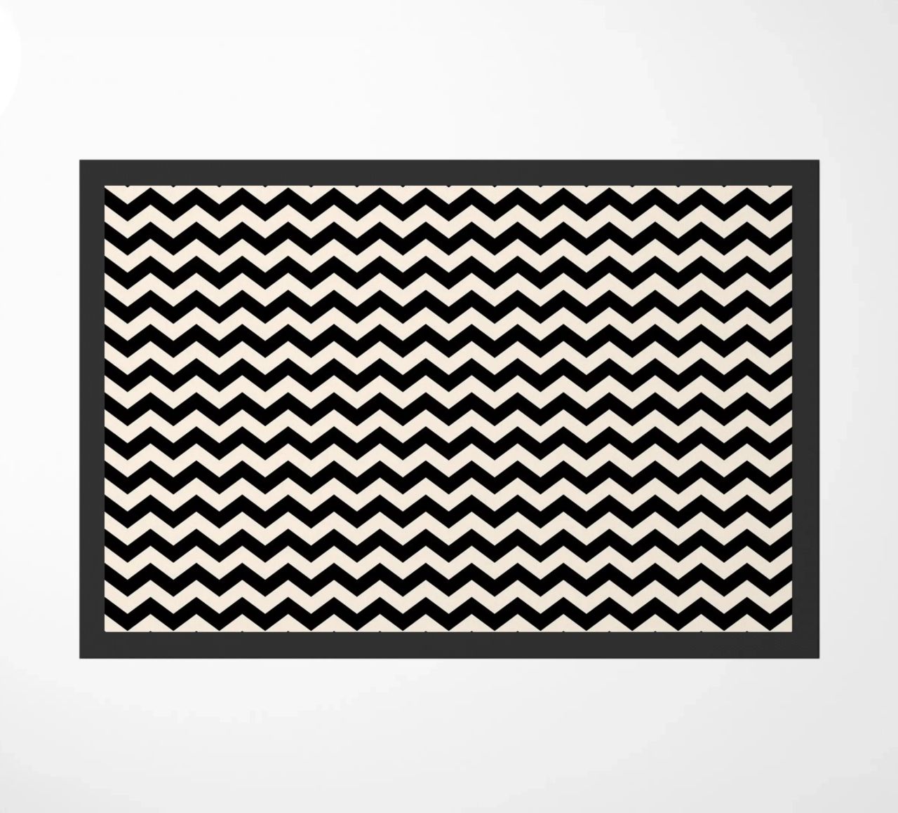Minimal Chic Basic Chevron Pattern | Nero e Avorio zerbino da Beauty in Simplicity