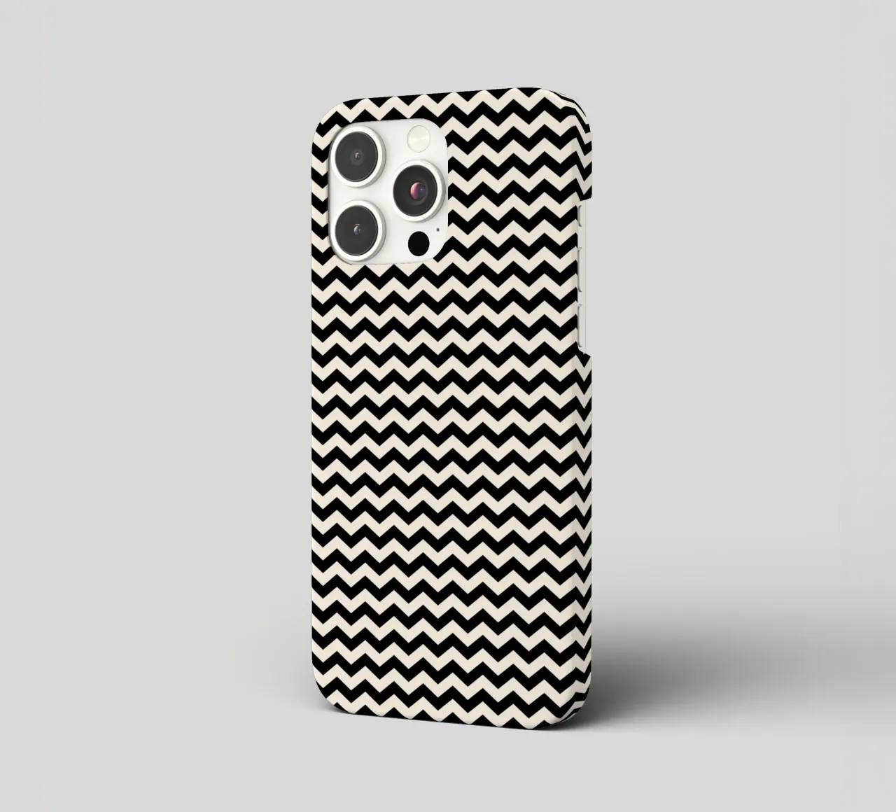 Minimal Chic Basic Chevron Pattern | Nero e Avorio cover iphone da Beauty in Simplicity