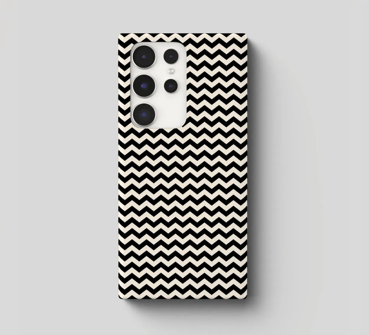 Minimal Chic Basic Chevron Pattern | Nero e Avorio cover samsung da Beauty in Simplicity