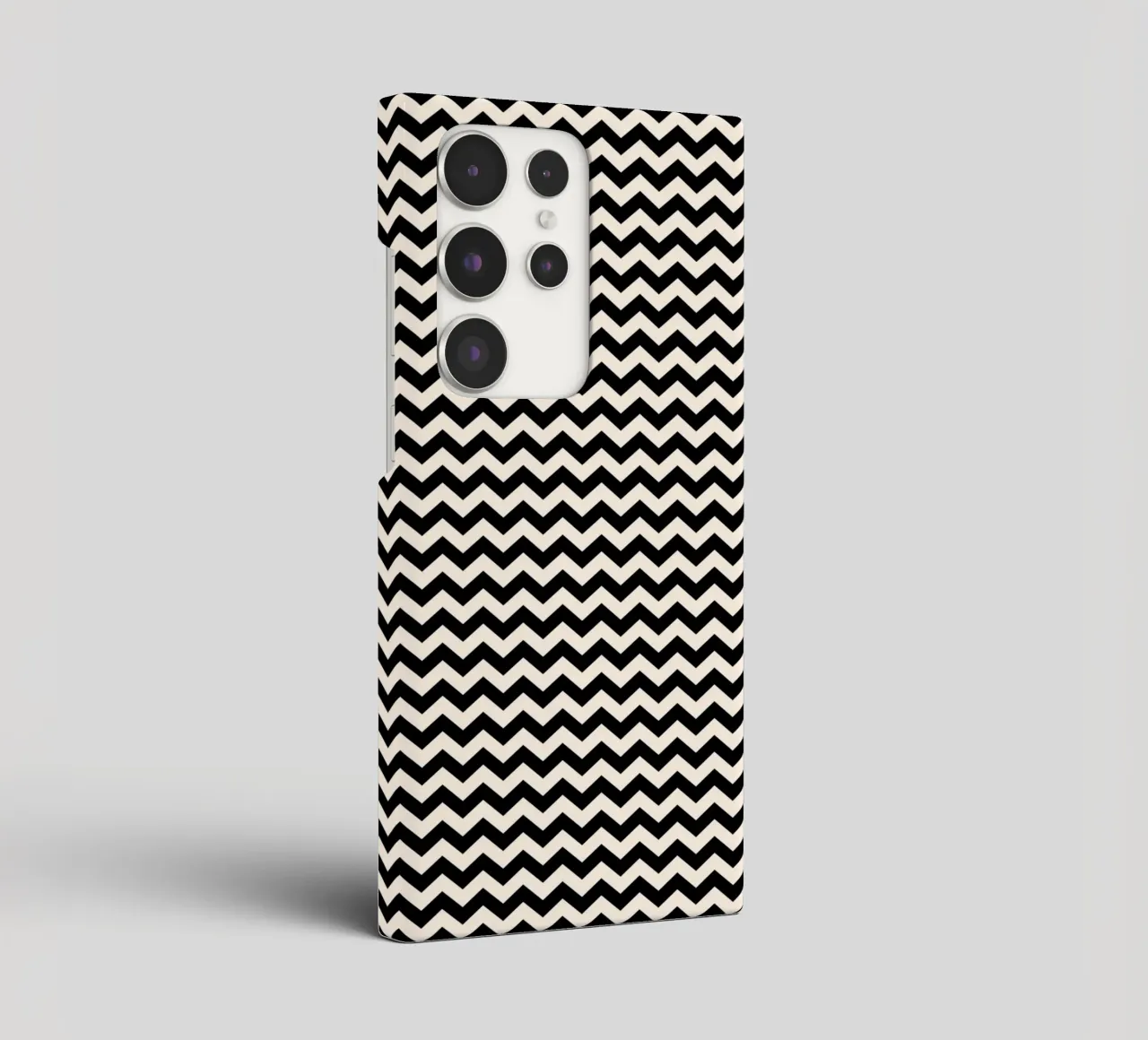 Minimal Chic Basic Chevron Pattern | Nero e Avorio cover samsung da Beauty in Simplicity