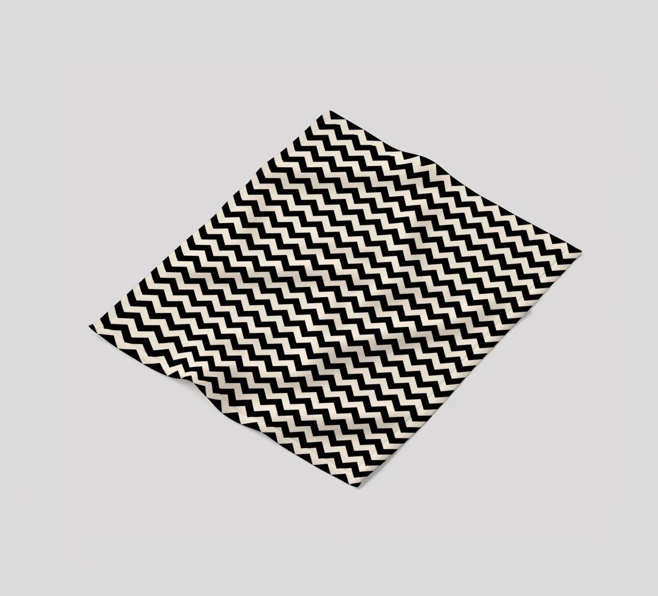 Minimal Chic Basic Chevron Pattern | Negro y Marfil manta de franela de Beauty in Simplicity