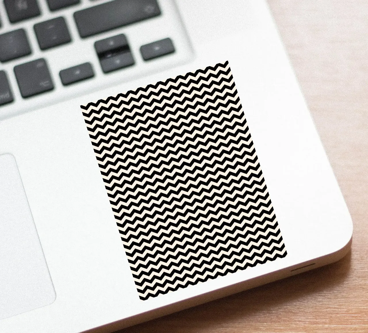 Minimal Chic Basic Chevron Pattern | Nero e Avorio adesivo da Beauty in Simplicity