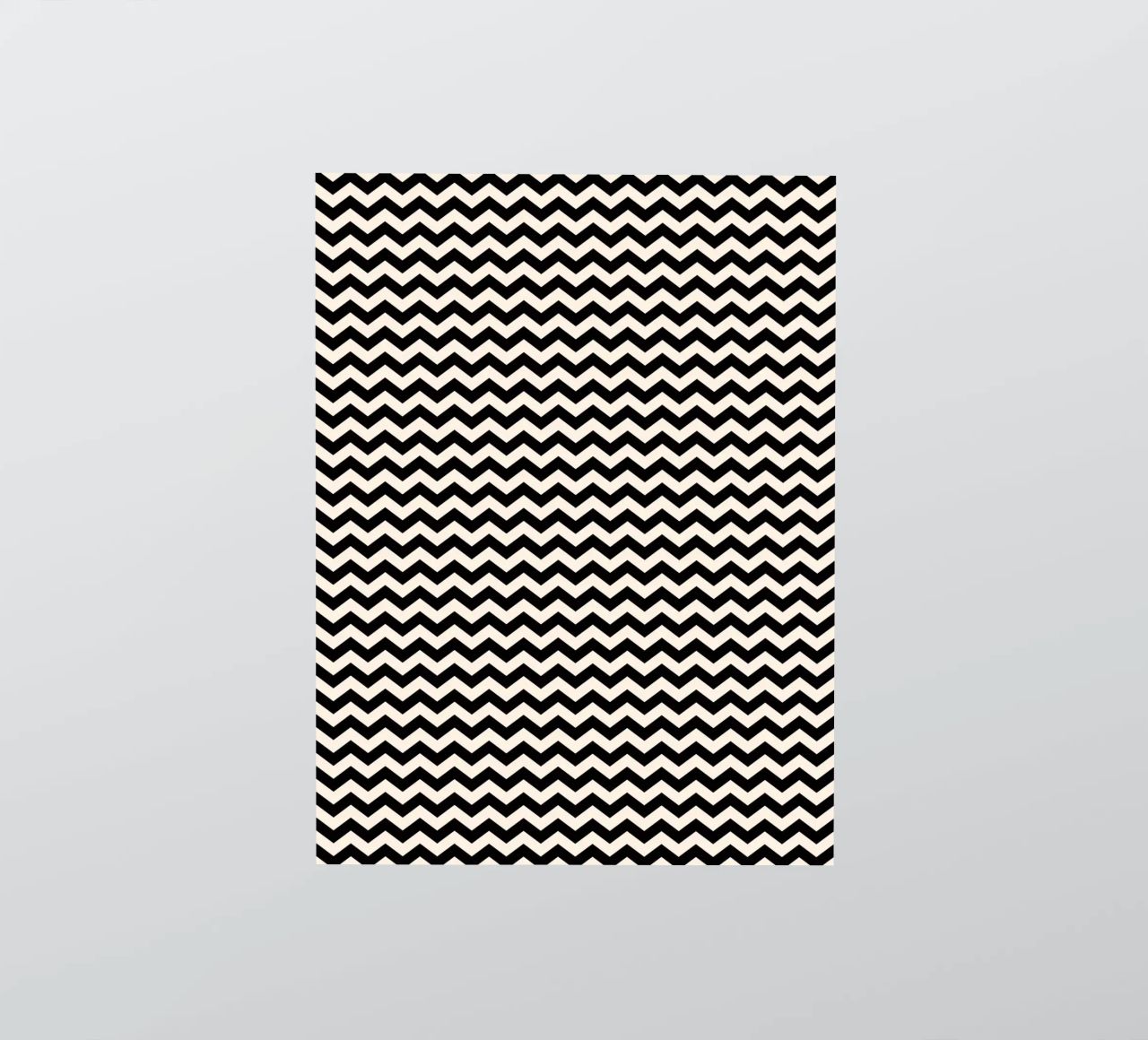 Minimal Chic Basic Chevron Pattern | Nero e Avorio adesivo da Beauty in Simplicity