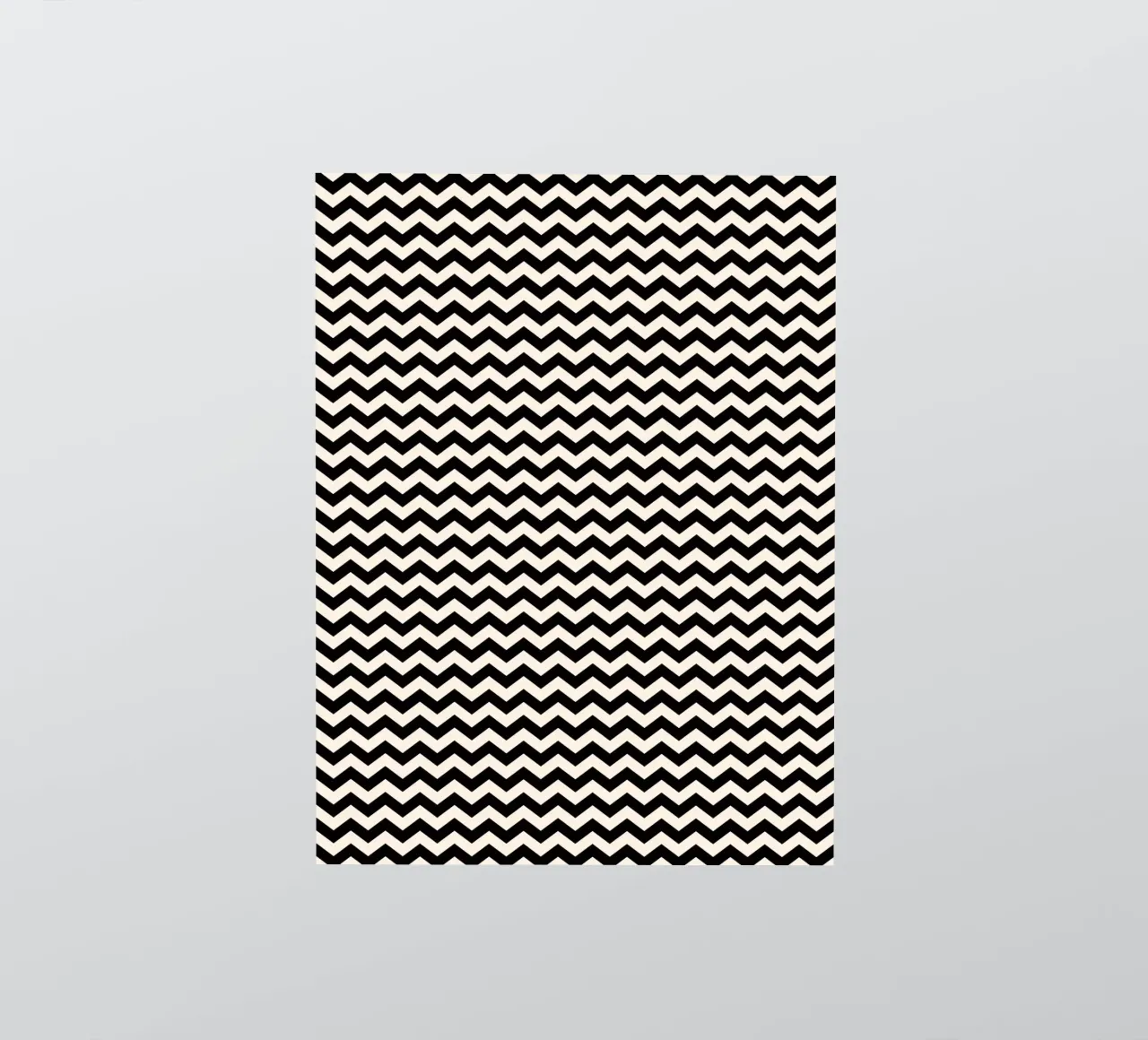 Minimal Chic Basic Chevron Pattern | Nero e Avorio adesivo da Beauty in Simplicity