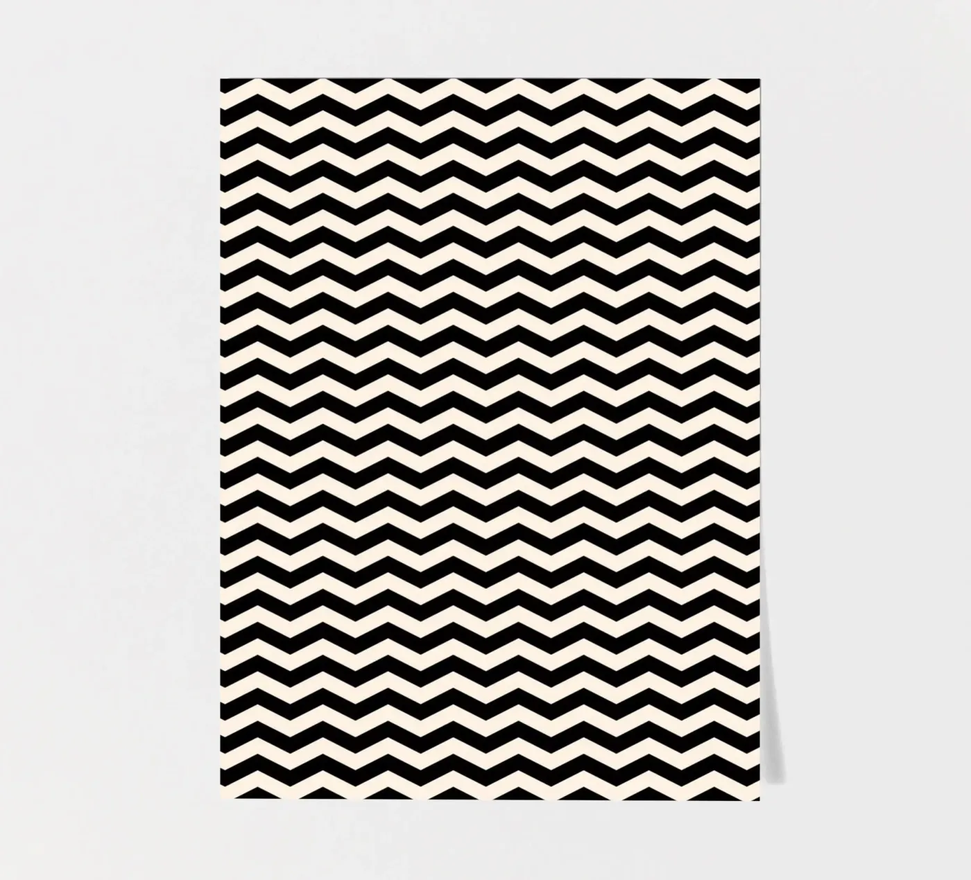 Minimal Chic Basic Chevron Pattern | Black and Ivory foglio adesivo da Beauty in Simplicity