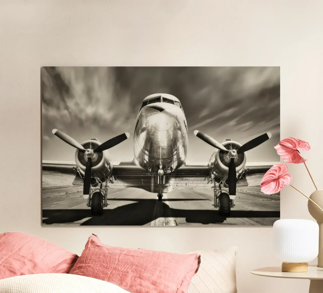aereo monocromatico poster da vintgeseyn