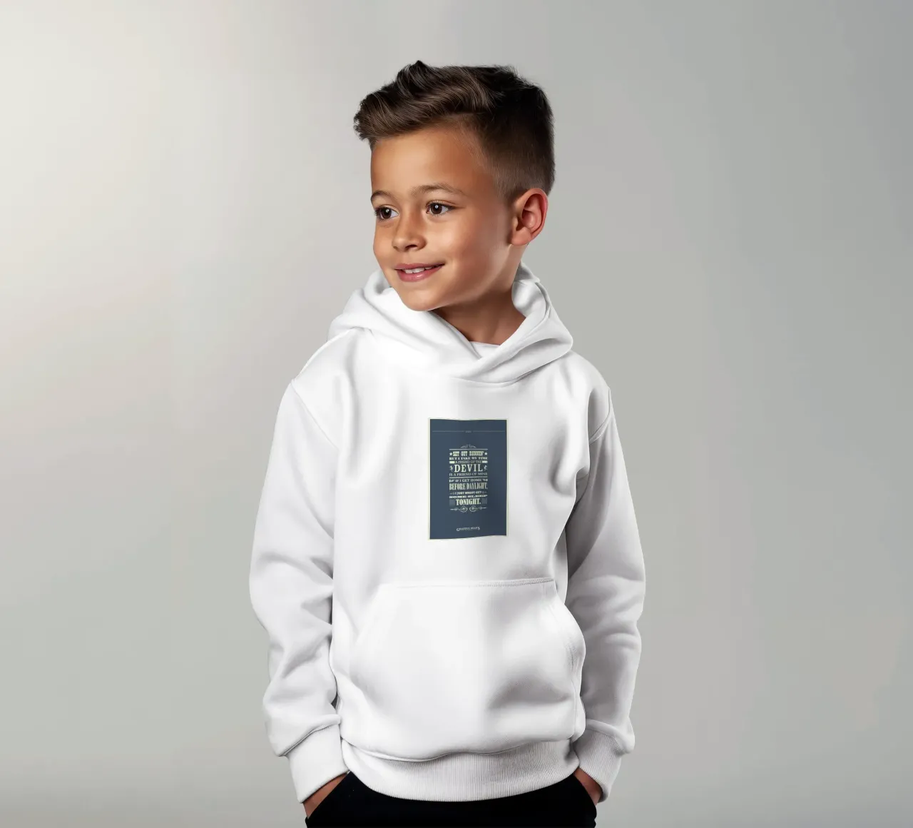 Friend of the Devil kids hoodie by Rahma Projekt