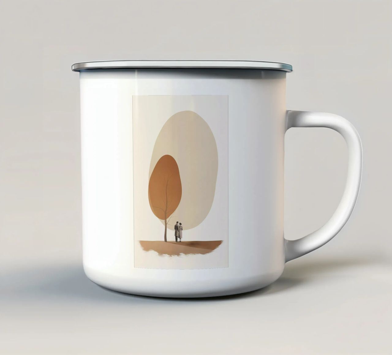 Couple under tree tazza in smalto da LeDieg
