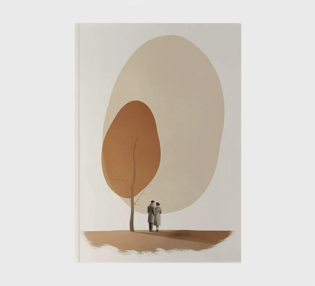 Couple under tree notebook by LeDieg