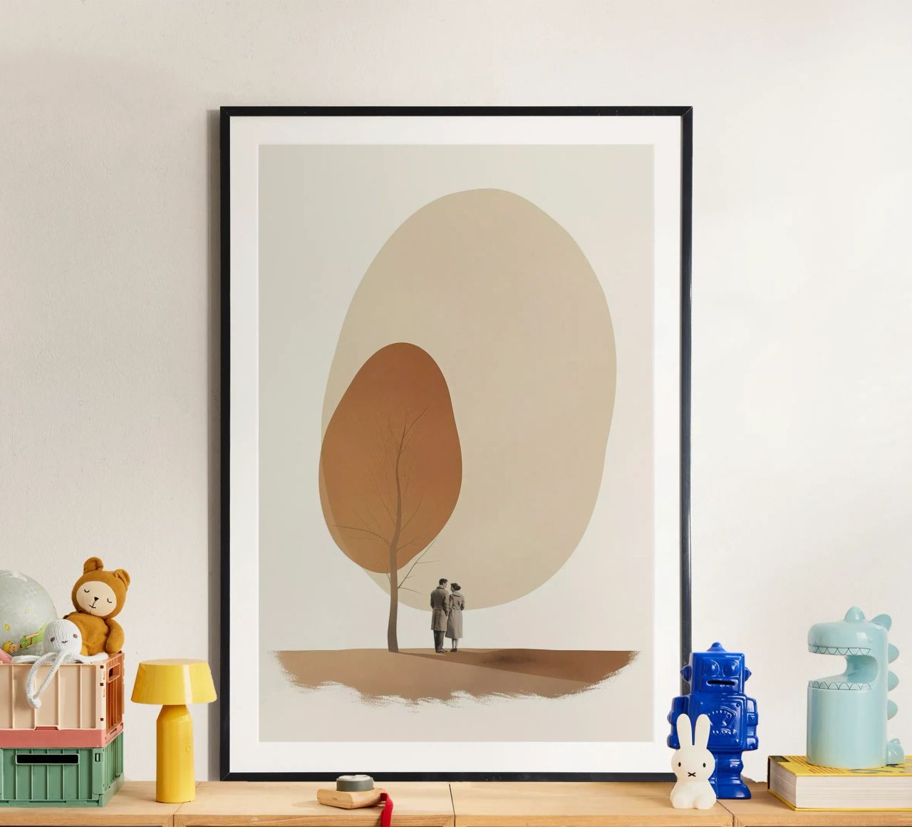Couple under tree poster by LeDieg