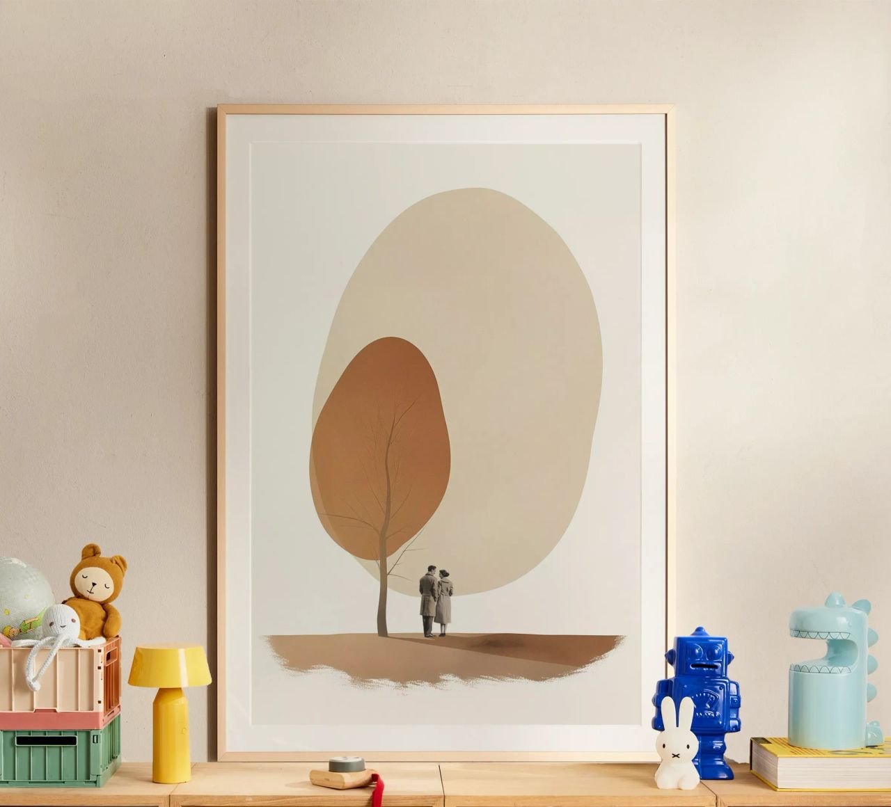 Couple under tree poster by LeDieg