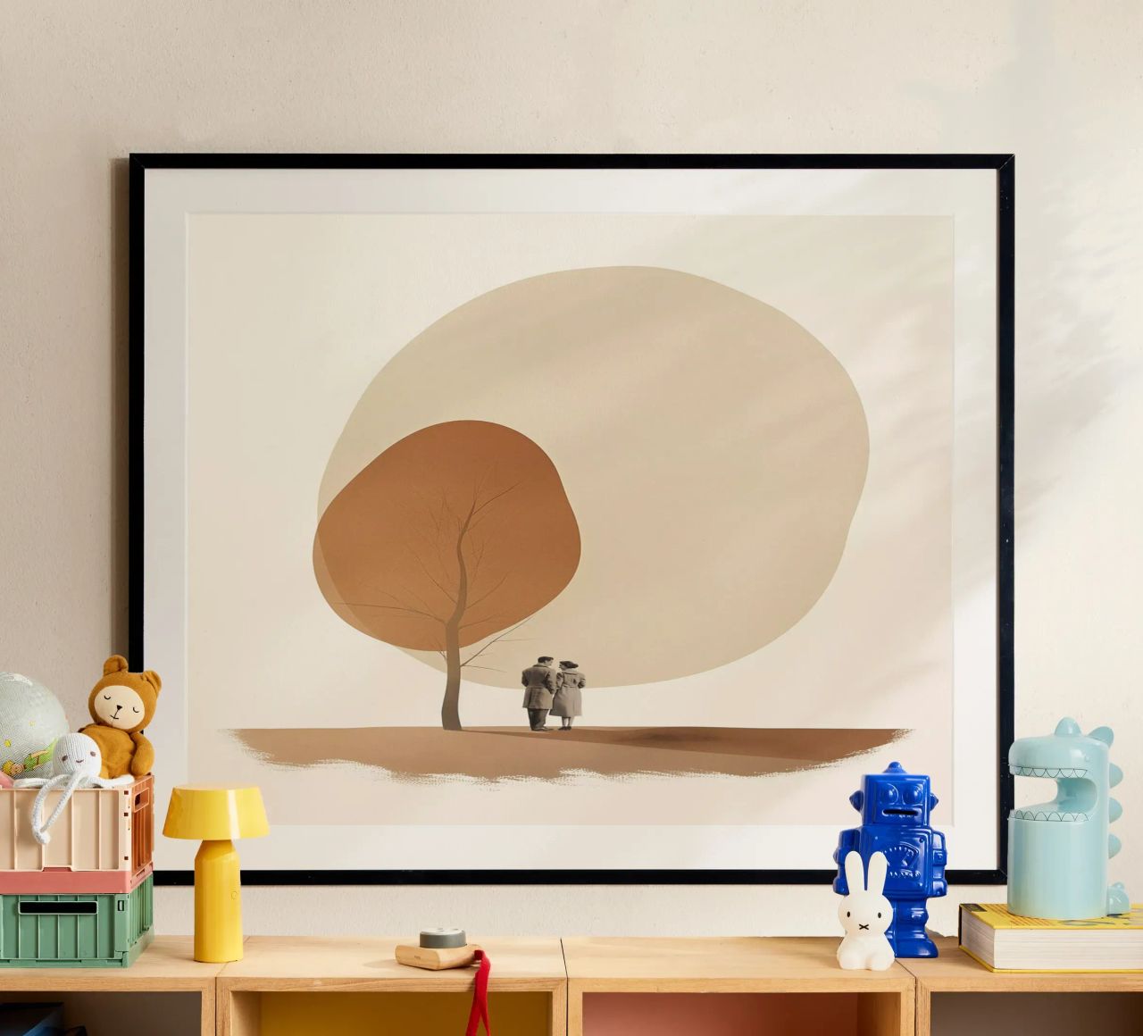 Couple under tree poster by LeDieg