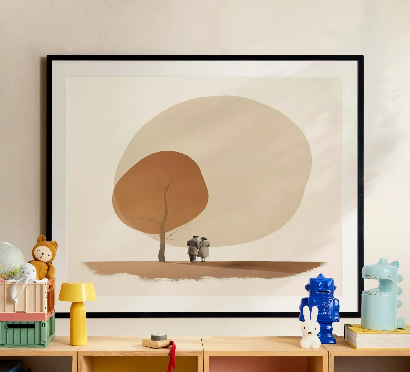 Couple under tree poster by LeDieg