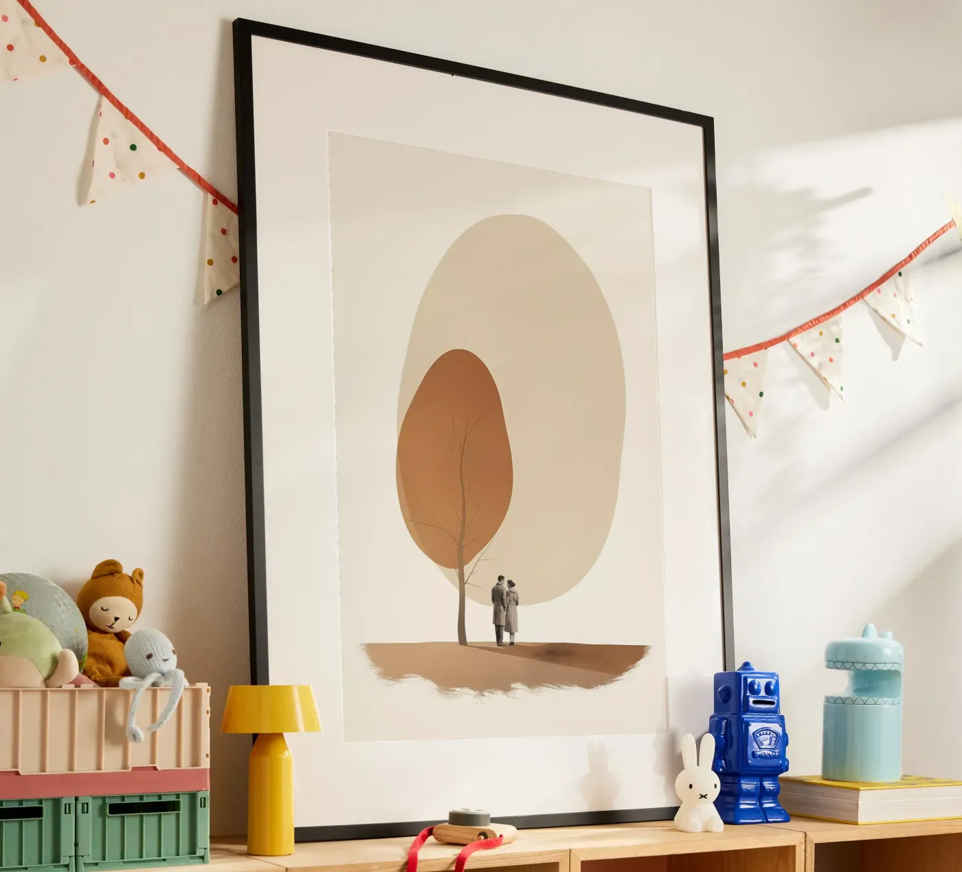 Couple under tree poster by LeDieg