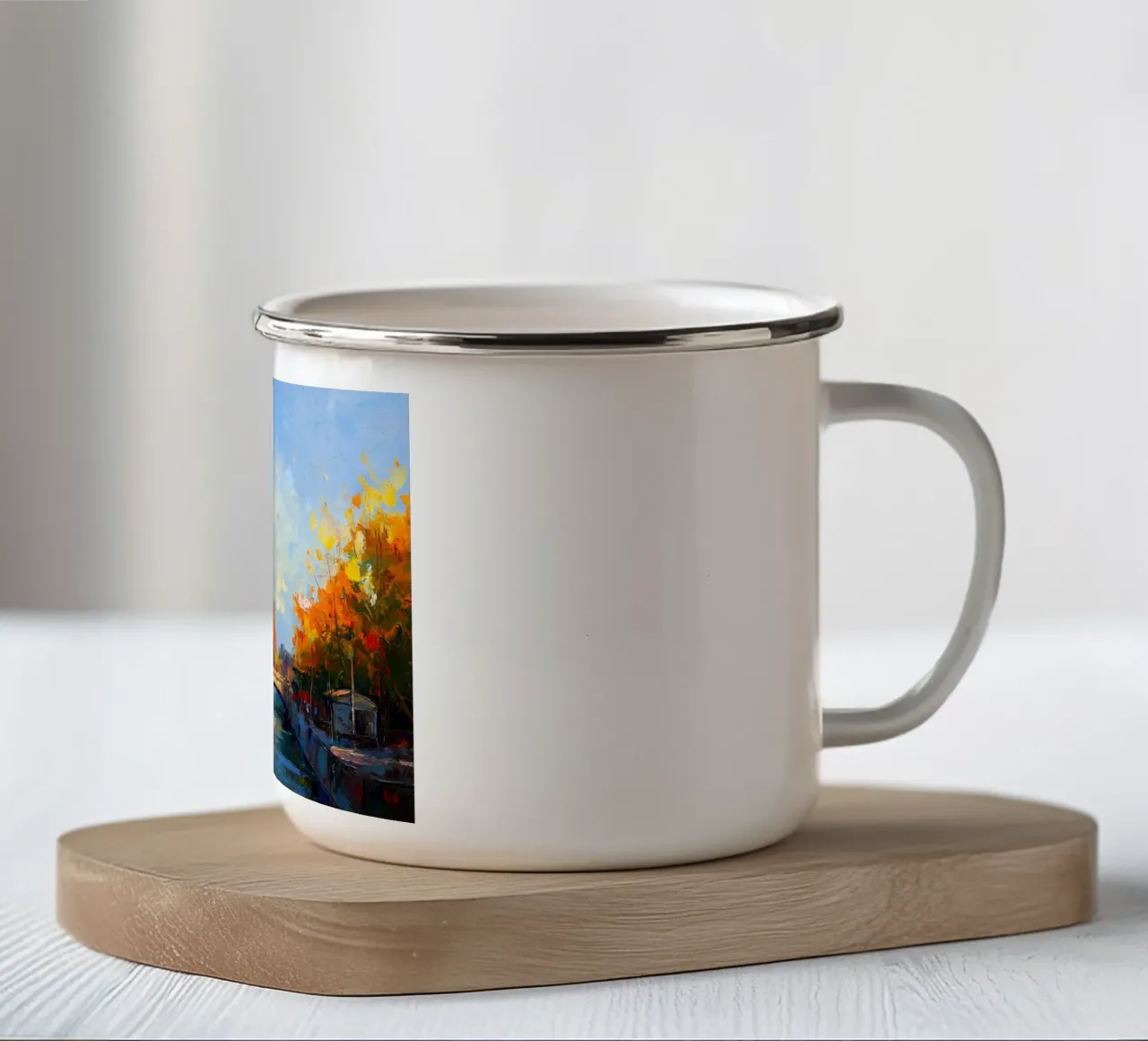 Parigi tazza in smalto da Voxel Visionaries